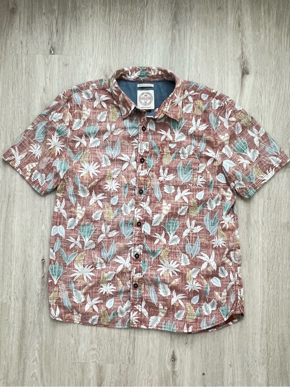 Fat Face Tropical Print Shirt Mens Floral Beach Casual Button Up Short Sleeve